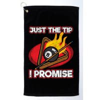 Billiards Player Just The Tip Promise Magic Shot Pool Funny Gift Golf Towel