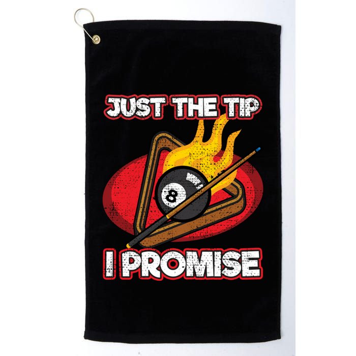 Billiards Player Just The Tip Promise Magic Shot Pool Funny Gift Golf Towel