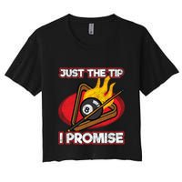 Billiards Player Just The Tip Promise Magic Shot Pool Funny Gift Crop Top