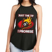 Billiards Player Just The Tip Promise Magic Shot Pool Funny Gift Women's Perfect Tri Rocker Tank