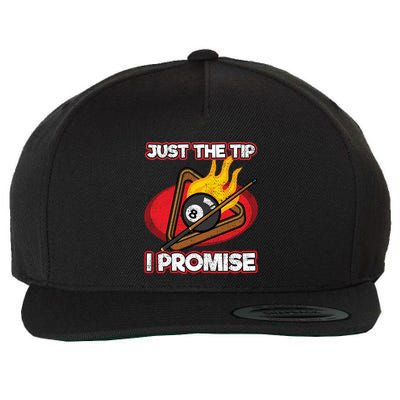 Billiards Player Just The Tip Promise Magic Shot Pool Funny Gift Wool Snapback Cap