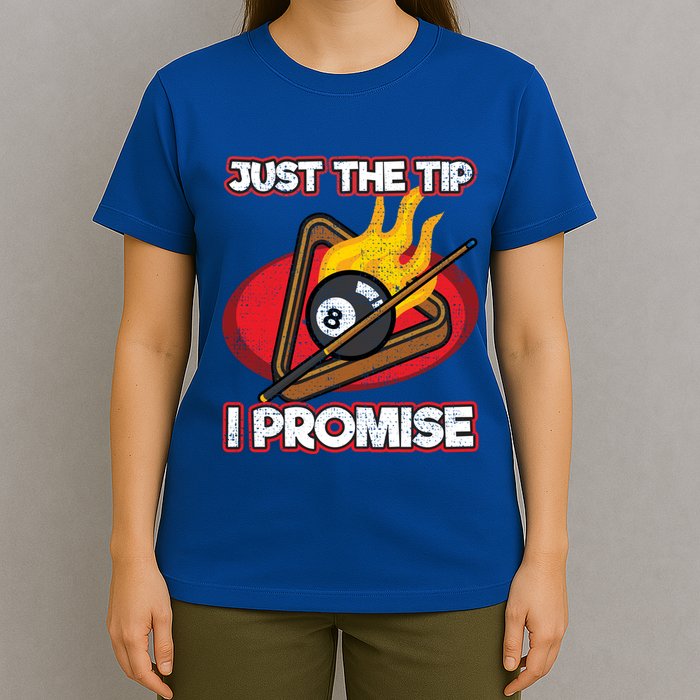 Billiards Player Just The Tip Promise Magic Shot Pool Funny Gift T-Shirt