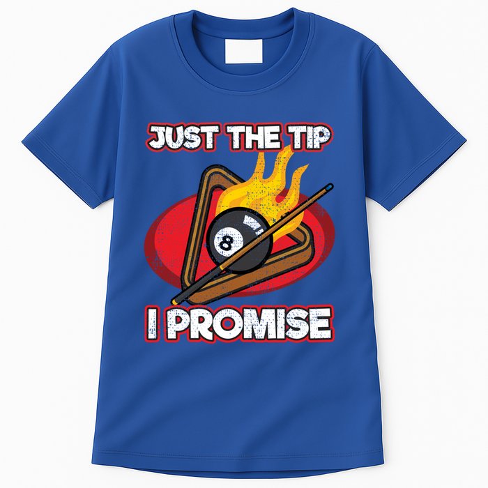 Billiards Player Just The Tip Promise Magic Shot Pool Funny Gift Tall T-Shirt