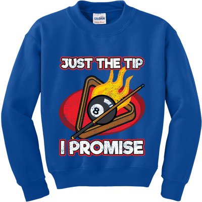 Billiards Player Just The Tip Promise Magic Shot Pool Funny Gift Kids Sweatshirt