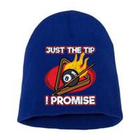 Billiards Player Just The Tip Promise Magic Shot Pool Funny Gift Short Acrylic Beanie