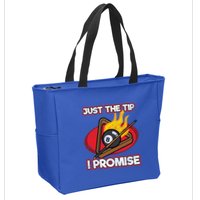 Billiards Player Just The Tip Promise Magic Shot Pool Funny Gift Zip Tote Bag