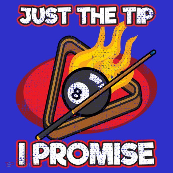 Billiards Player Just The Tip Promise Magic Shot Pool Funny Gift Zip Tote Bag