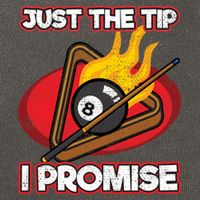 Billiards Player Just The Tip Promise Magic Shot Pool Funny Gift Cotton Canvas Backpack