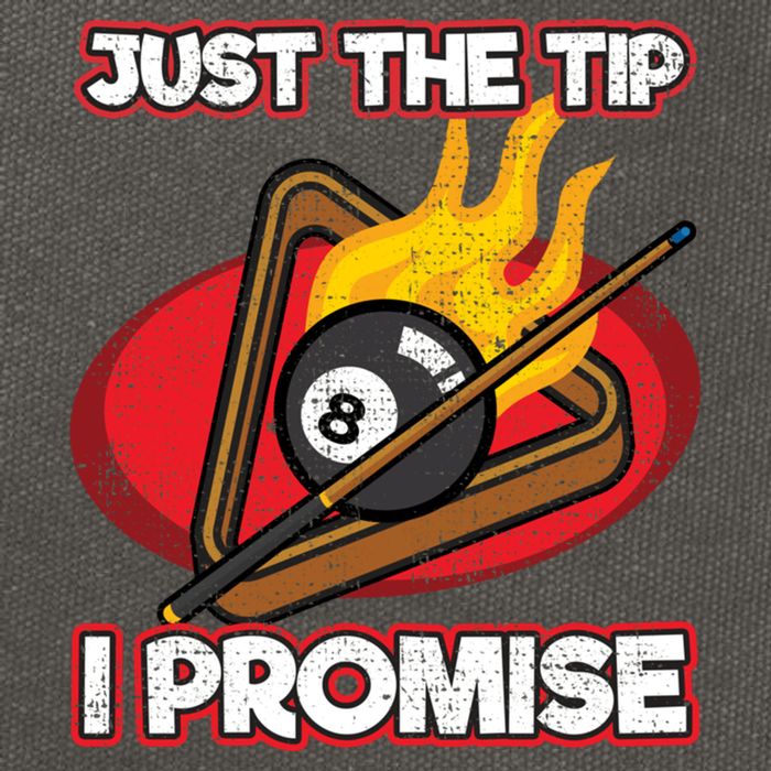 Billiards Player Just The Tip Promise Magic Shot Pool Funny Gift Cotton Canvas Backpack