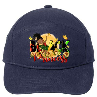 Black Princess Juneteenth Freedom Day Black Gift 7-Panel Snapback Hat