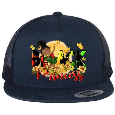 Black Princess Juneteenth Freedom Day Black Gift Flat Bill Trucker Hat