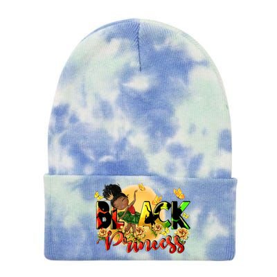 Black Princess Juneteenth Freedom Day Black Gift Tie Dye 12in Knit Beanie