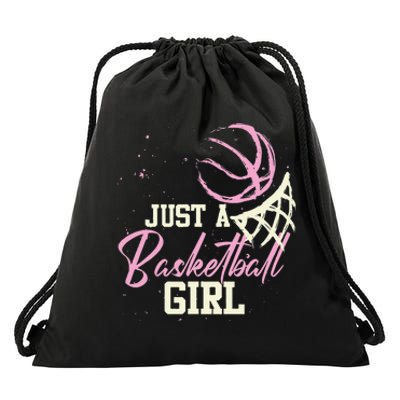 Basketball Player  Just A Basketball  Basketball Drawstring Bag