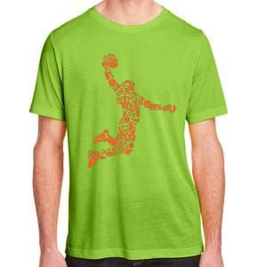 Basketball Player Jump Illustration Adult ChromaSoft Performance T-Shirt