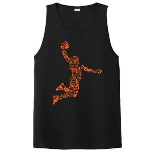 Basketball Player Jump Illustration PosiCharge Competitor Tank