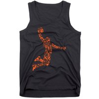 Basketball Player Jump Illustration Tank Top