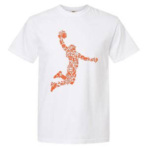 Basketball Player Jump Illustration Garment-Dyed Heavyweight T-Shirt