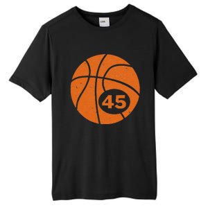 Basketball Player Jersey Number 45 Graphic Tall Fusion ChromaSoft Performance T-Shirt