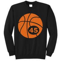 Basketball Player Jersey Number 45 Graphic Tall Sweatshirt