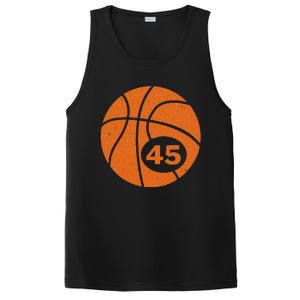 Basketball Player Jersey Number 45 Graphic PosiCharge Competitor Tank