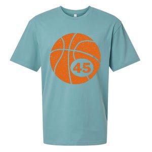 Basketball Player Jersey Number 45 Graphic Sueded Cloud Jersey T-Shirt