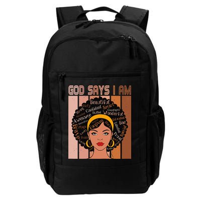 Black Powerful Juneteenth African American God Says I Am Backpack