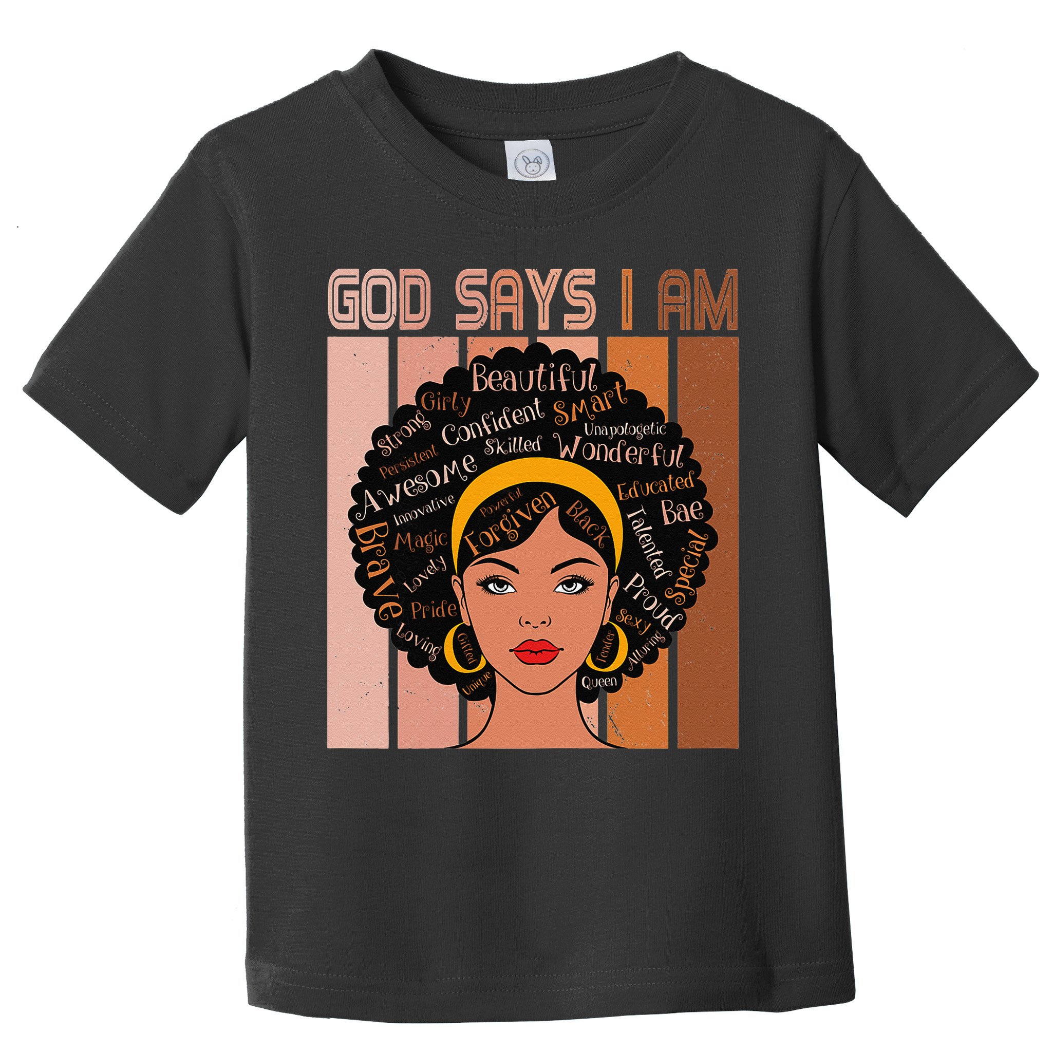 Black Powerful Juneteenth African American God Says I Am Toddler T-Shirt