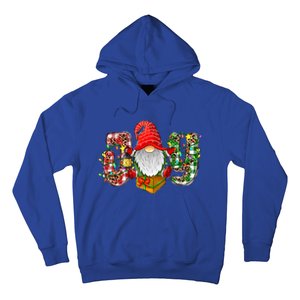 Buffalo Plaid Joy With Gnomes Merry Christmas Xmas Holiday Gift Hoodie