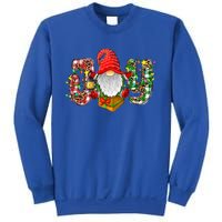 Buffalo Plaid Joy With Gnomes Merry Christmas Xmas Holiday Gift Sweatshirt