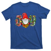 Buffalo Plaid Joy With Gnomes Merry Christmas Xmas Holiday Gift T-Shirt