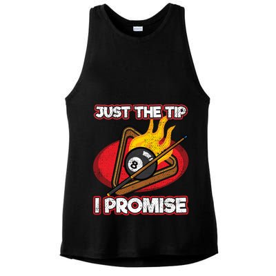 Billiards Player Just The Tip Promise Magic Shot Pool Cute Gift Ladies PosiCharge Tri-Blend Wicking Tank