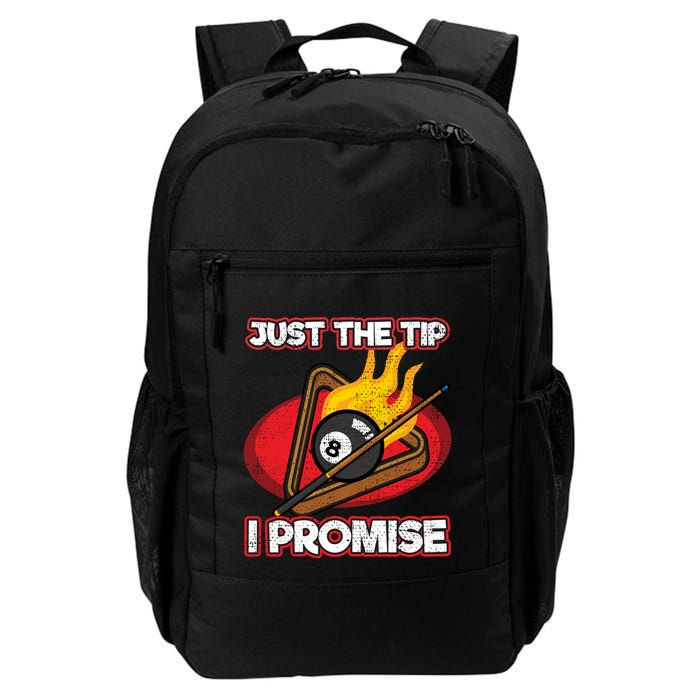 Billiards Player Just The Tip Promise Magic Shot Pool Cute Gift Backpack