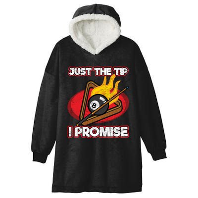 Billiards Player Just The Tip Promise Magic Shot Pool Cute Gift Hooded Wearable Blanket