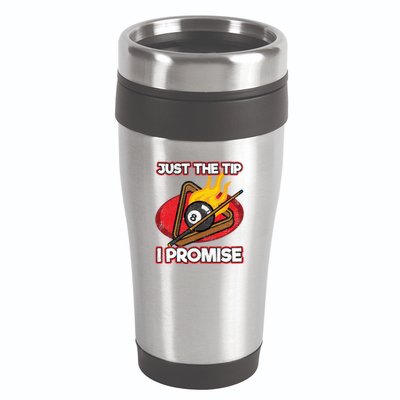 Billiards Player Just The Tip Promise Magic Shot Pool Cute Gift 16oz Travel Tumbler
