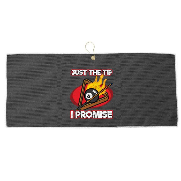 Billiards Player Just The Tip Promise Magic Shot Pool Cute Gift Large Microfiber Waffle Golf Towel