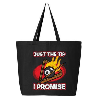 Billiards Player Just The Tip Promise Magic Shot Pool Cute Gift 25L Jumbo Tote