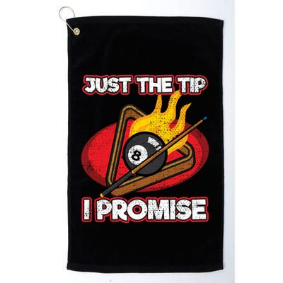 Billiards Player Just The Tip Promise Magic Shot Pool Cute Gift Golf Towel