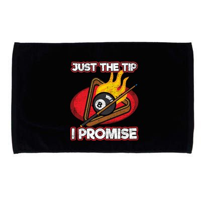Billiards Player Just The Tip Promise Magic Shot Pool Cute Gift Microfiber Hand Towel
