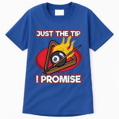 Billiards Player Just The Tip Promise Magic Shot Pool Cute Gift Tall T-Shirt
