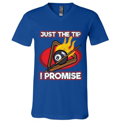 Billiards Player Just The Tip Promise Magic Shot Pool Cute Gift V-Neck T-Shirt