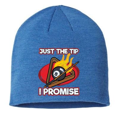 Billiards Player Just The Tip Promise Magic Shot Pool Cute Gift Sustainable Beanie