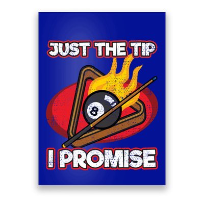 Billiards Player Just The Tip Promise Magic Shot Pool Cute Gift Poster