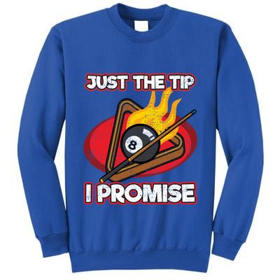 Billiards Player Just The Tip Promise Magic Shot Pool Cute Gift Tall Sweatshirt