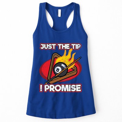 Billiards Player Just The Tip Promise Magic Shot Pool Cute Gift Womens Tank Top