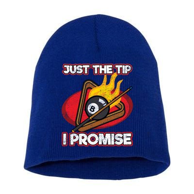 Billiards Player Just The Tip Promise Magic Shot Pool Cute Gift Short Acrylic Beanie