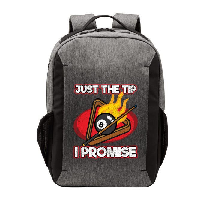 Billiards Player Just The Tip Promise Magic Shot Pool Cute Gift Vector Backpack