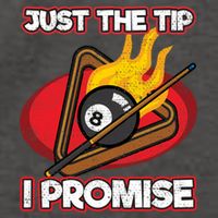 Billiards Player Just The Tip Promise Magic Shot Pool Cute Gift Vector Backpack