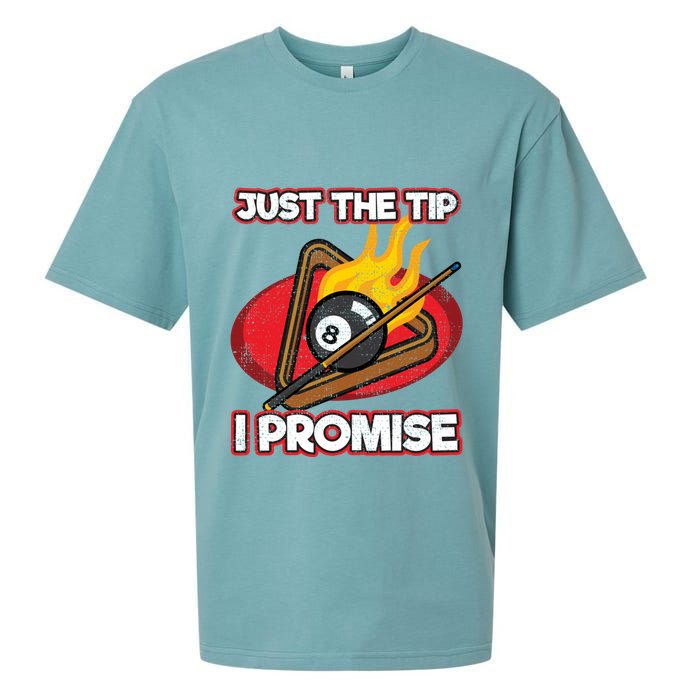 Billiards Player Just The Tip Promise Magic Shot Pool Cute Gift Sueded Cloud Jersey T-Shirt