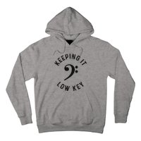 Bass Player Keeping It Low Key Retro Bass Guitar Hoodie