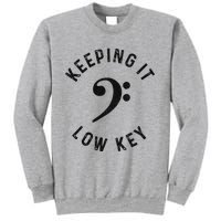 Bass Player Keeping It Low Key Retro Bass Guitar Sweatshirt